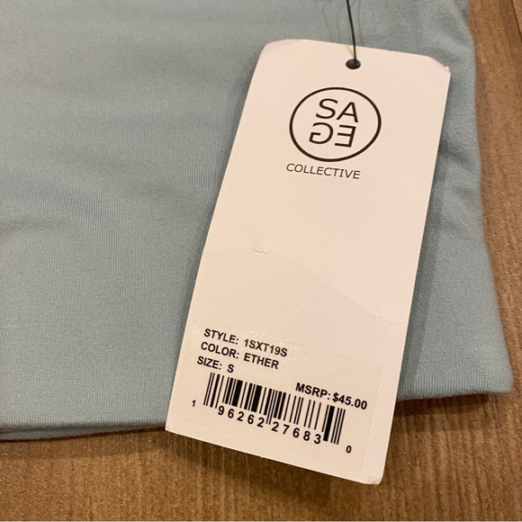 Sage Collective Racerback Padded Athletic Yoga Sports Bra - Picture 4 of 5